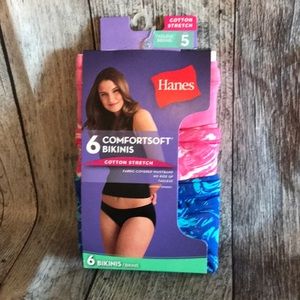 Hanes Women's Cotton Stretch Bikini with ComfortSoft Waistband